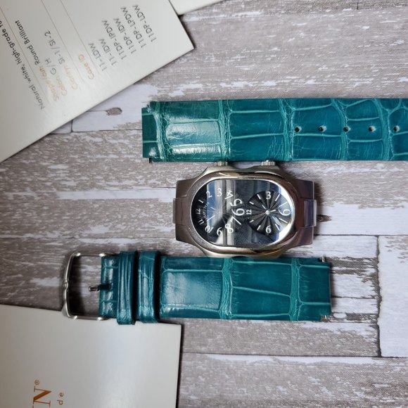 Teal Philip Stein Leather Straps main image 5